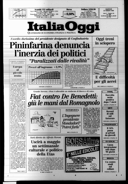 Italia oggi : quotidiano di economia finanza e politica